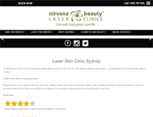 Tablet Screenshot of nirvanabeauty.com.au